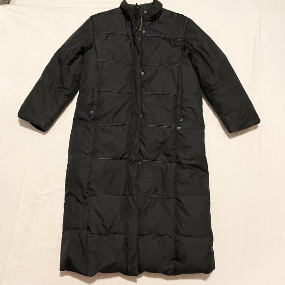 London Fog Womens Size XS Long Puffer Jacket Coat Flaws - Picture 1 of 16